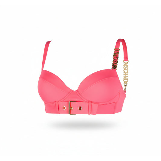 Moschino Pink Underwire Bikini Top Chain (A57829503-0215) Women
