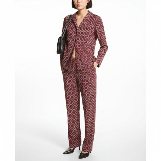 Michael Kors Long Sleeve Shirts SHIRTS (MF24LLH6SQ-MERLOT) Women