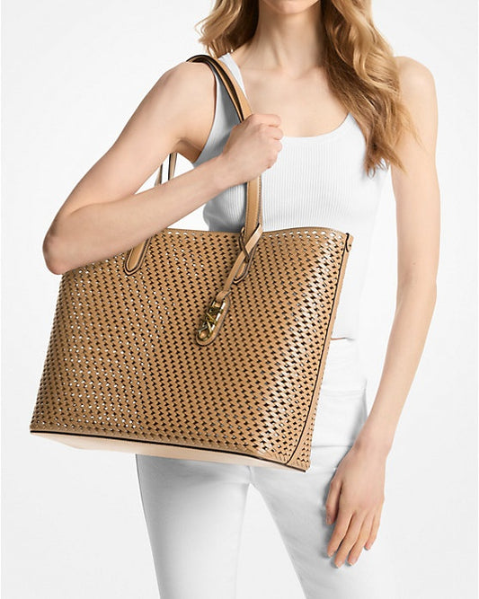 Michael Kors EVA Perforated Tote Beige, Women