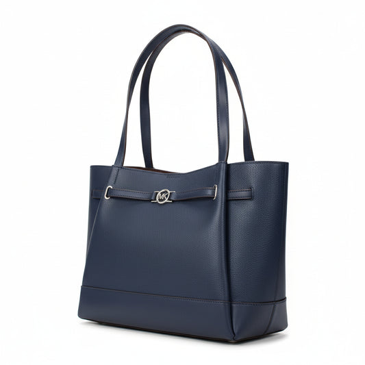 Michael Kors Reed Leather Tote Navy (35F4S6RT3T-NAVY) Women