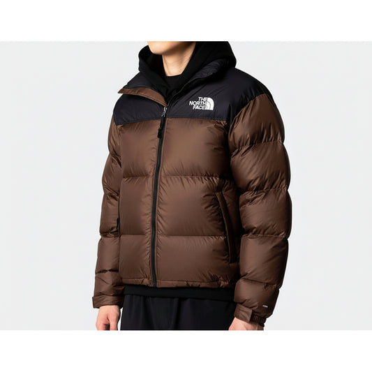 The North Face Brown Black Puffer Jacket, Men
