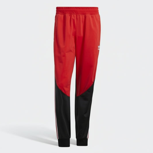 Adidas SST Colorblock Track Pants Red Black, Men