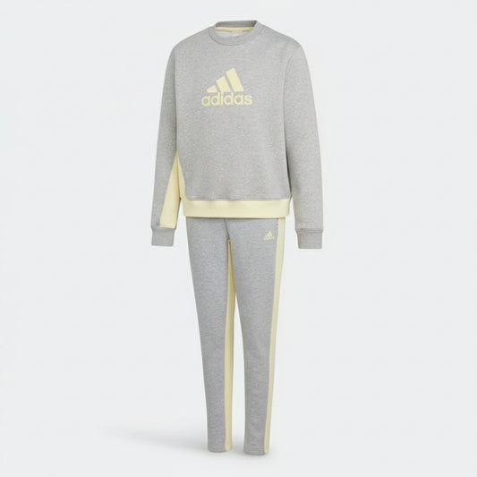 Adidas Tracksuits G BOS CO TS (HL2407-GREY_YELLOW) Kids