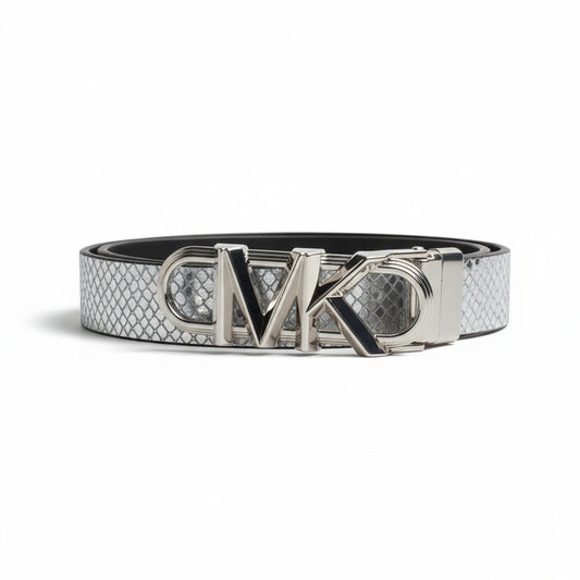 Michael Kors Snake Print Belt Silver (558992-40) Women