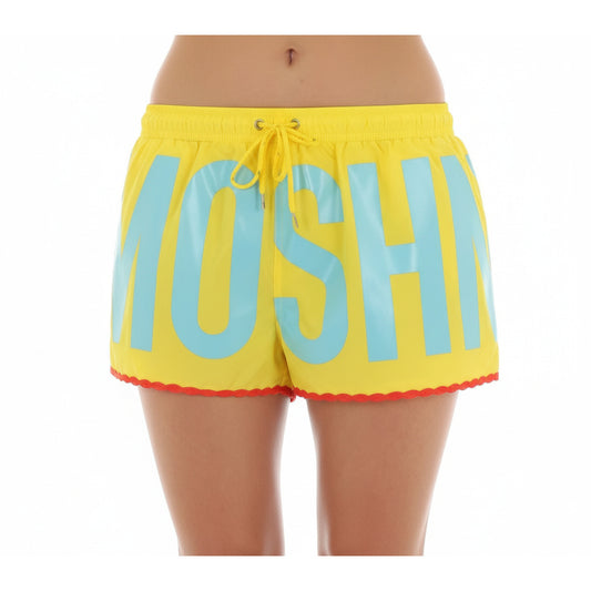 Moschino Logo Print Swim Shorts Yellow (A42109301-1021) Men