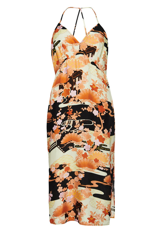 SUPERDRY Midi Halter Slip Dress Women