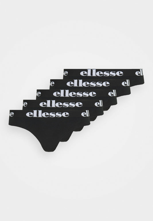 Meenia 5 Pack Thong Black (SZA12516) Women
