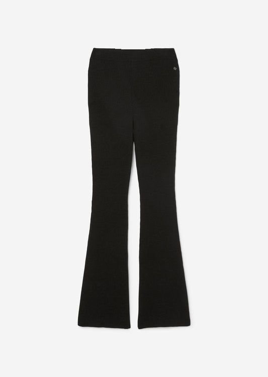 Marc O'Polo DENIM Rippstrick-Hose mit ausgestelltem Bein mit Kaschmirwolle und Glitzergarn Women