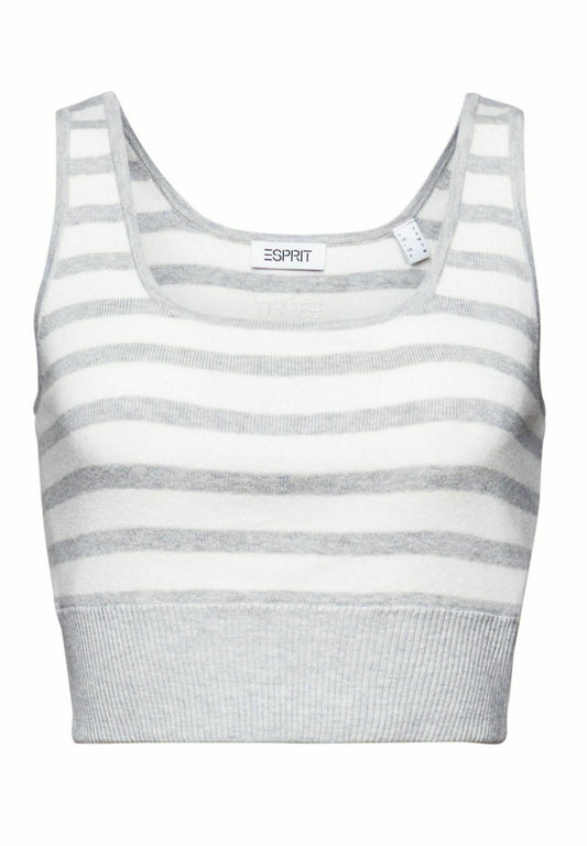 Esprit Verkürztes Pullover-Tanktop mit Streifen Women