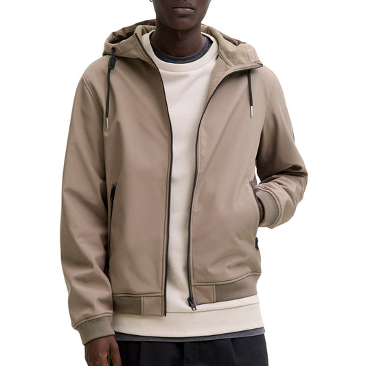 Jack & Jones Basic Hooded Softshell Jacket (12236300-FALCON) Men