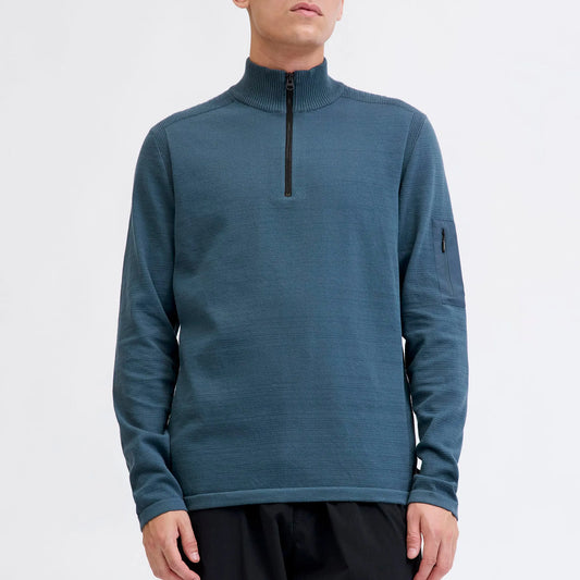 Jack & Jones Omace Knit Half Zip Sweater (12270980-ORIONBLUE) Men