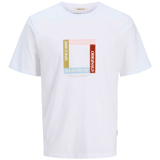 Jack & Jones Tavira Branding Shirt (plussize) (12282134-BRIGHTWHITE) Men