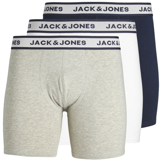 Jack & Jones Solid Boxershorts Plussize (3-pack) (12284688-LIGHTGREYM) Men