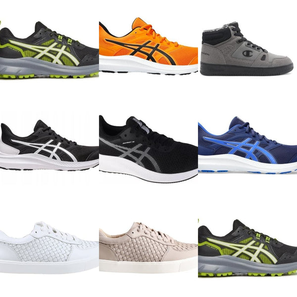 Men's Sports Shoes - Asics, Sam Edelman, Champion cover