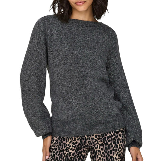 JDY Rue Glitter Sweater (15330648-DARKGREYMEL) Women