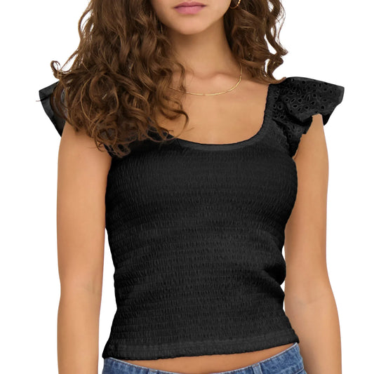 Only Macy Mix Shirt (15350374-BLACK) Women