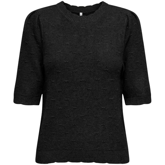 Only Katia SS Structure Knit Shirt (15350776-BLACK) Women