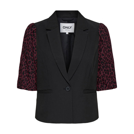 Only Mellie Life Mix Blazer (15363405-BLKWINETAST) Women