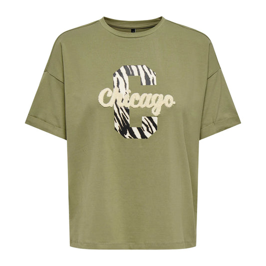 Only Cia Life Foldup Print T-shirt (15366009-MERMAID) Women