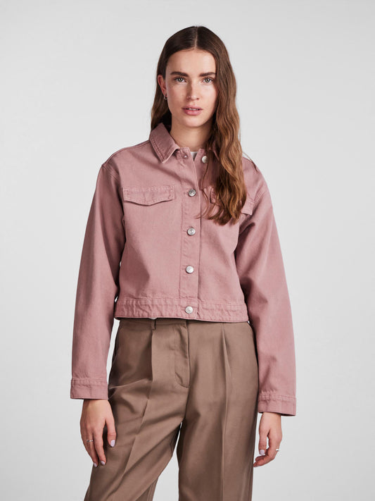 Pieces Denim Jacket Tessie Pink (17133488-3597304) Women