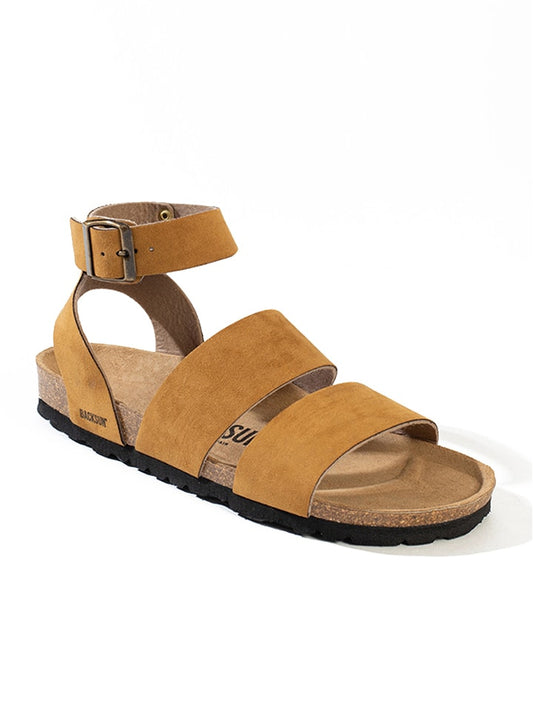 BACKSUN Sandal "Asubcion" Camel Women