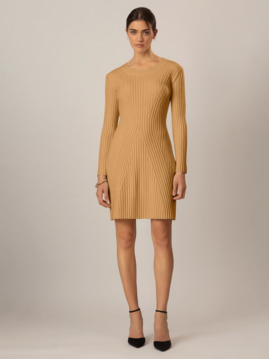 APART Knitted Dress Cognac Women