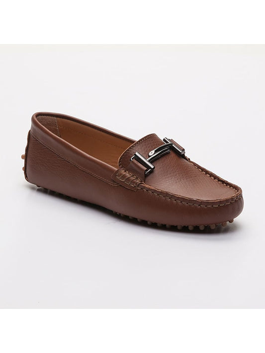 CHARLES & SMITH Leather Moccasins "Bandy" Light Brown Women