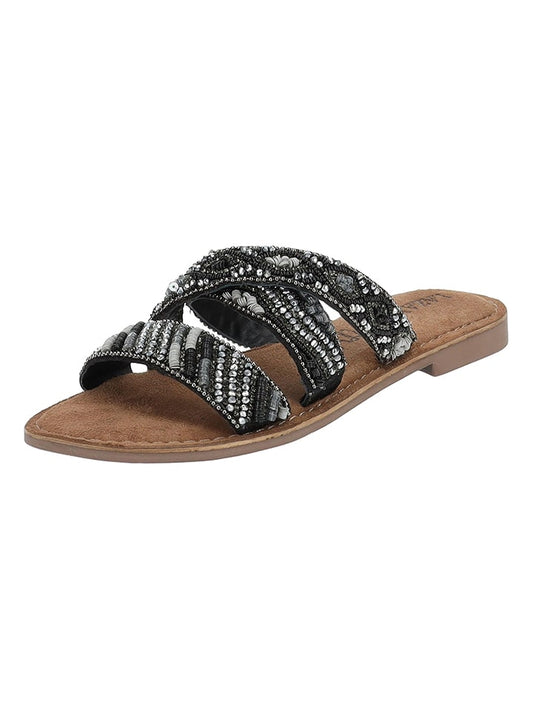 Lazamani Mules Grey / Silver Women