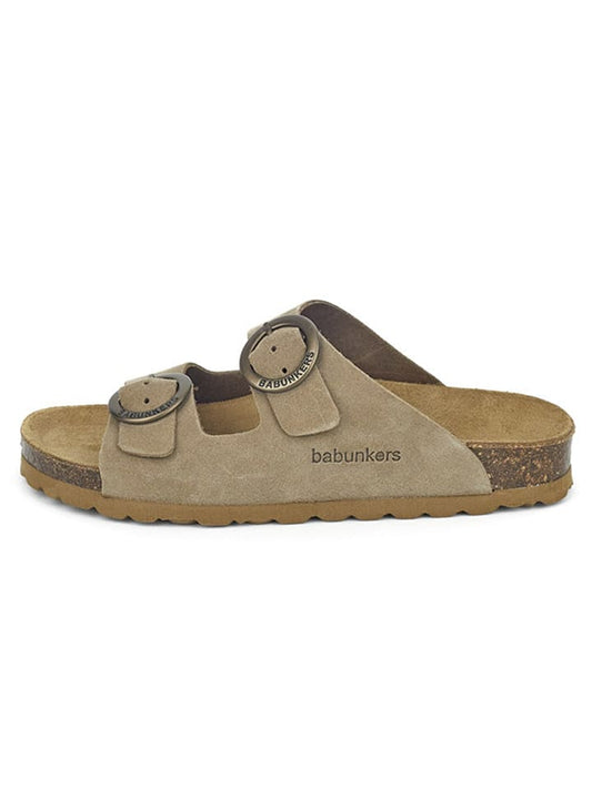 BABUNKERS Family Leather Mules Light Brown Women