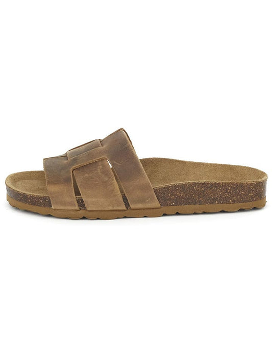 BABUNKERS Family Leather Mules Light Brown Women