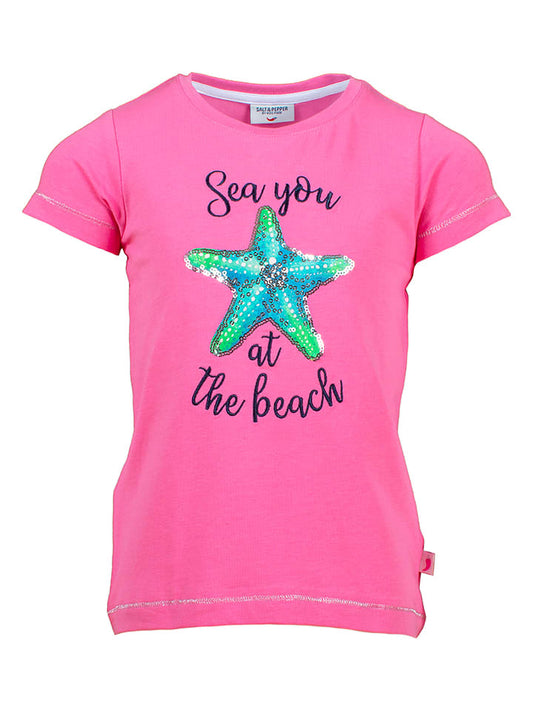 Salt and Pepper Shirt Pink Kids