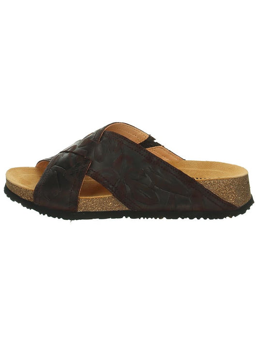 Think! Leather Mules "Koak" Dark Brown Women