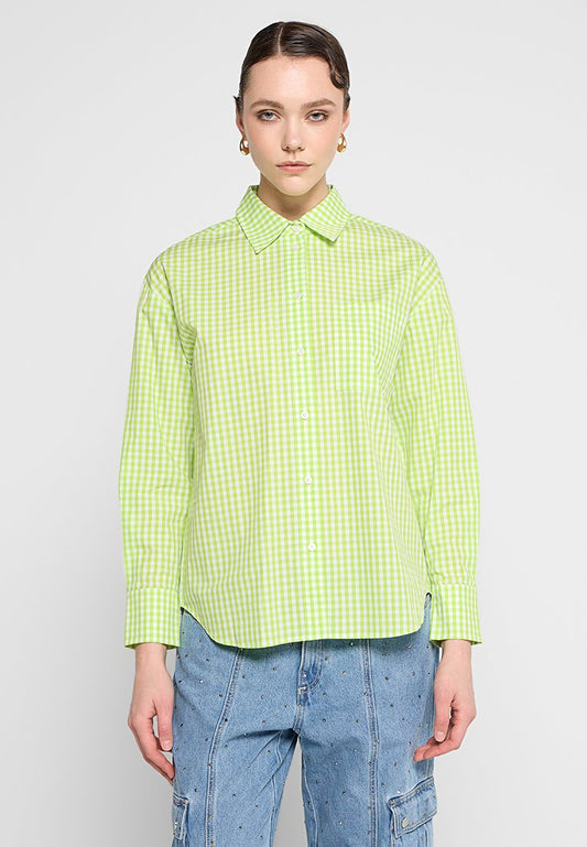 CROPPED STRIPE SHIRT Women