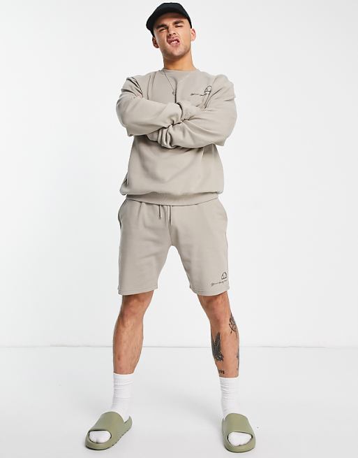 3D Logo 3 Short Brown (STK22026) Men