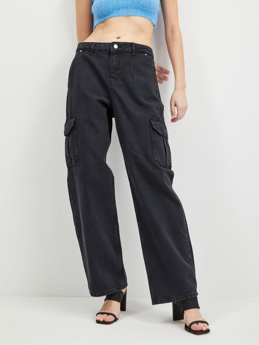 Noisy May Wide Leg Jeans Alexa Black (27027067-3549760) Women