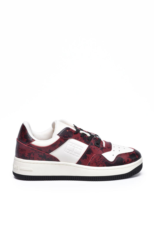 TOMMY JEANS sneakers WHITE/BORDEAUX (259078-1106) Men