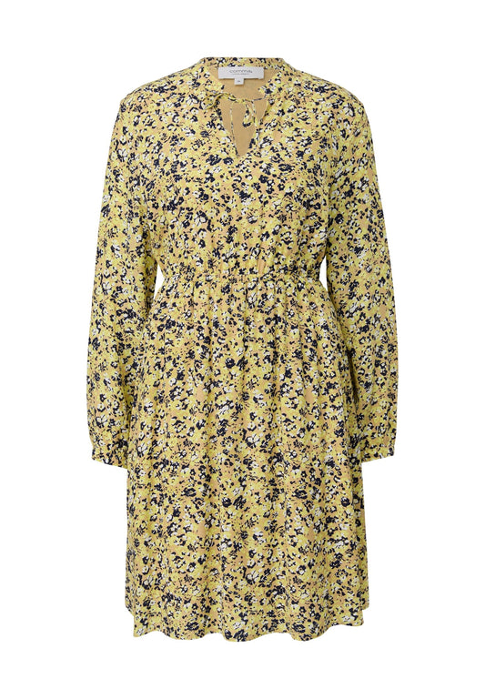 comma casual identity Crêpe-Kleid aus Viskose (C1E21C07C-E11) Women