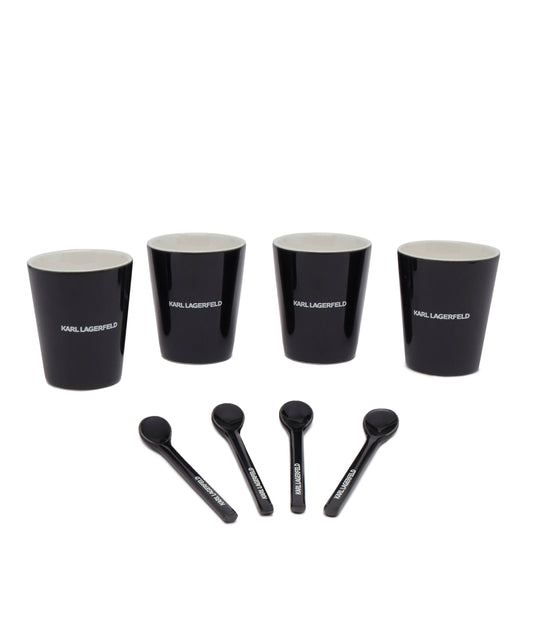 Karl Lagerfeld K/Essential Coffee Set Black/White (230W3967998) Women