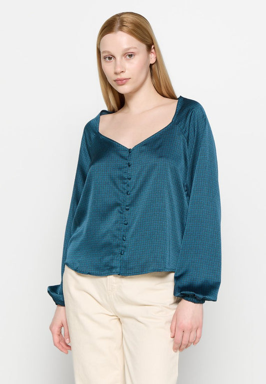 LYSSA LS BLOUSE LUCY GEO DARKEST SPRUCE Women