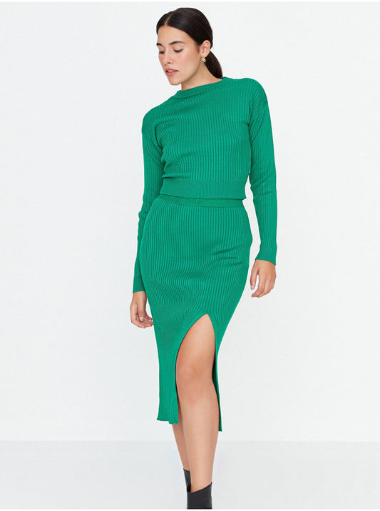 Skirt and top set, Green, Women