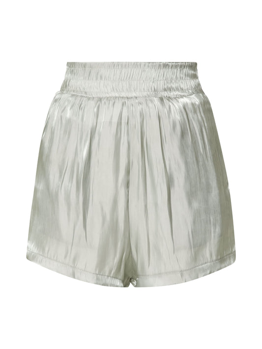 In The Style NAOMI GENES SAGE SATIN SHIMMER SHORT (7111350) Women