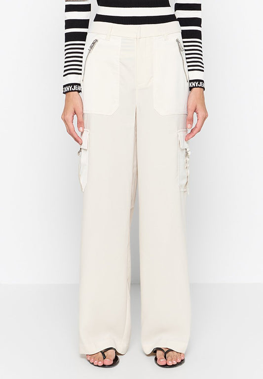 SATIN CARGO TROUSERS Women