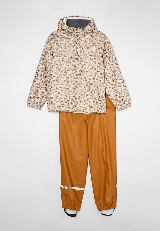 mikk-line PU Rain Set Magic Rec. w. Susp/104 brown (ZZO2FRD27-O00) Kids