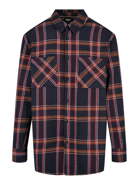 Urban Classics Heavy Long Oversized Checked Shirt (7591269) Men