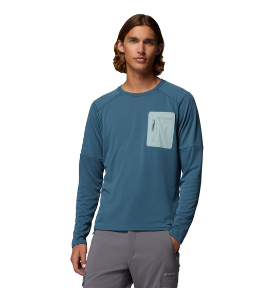Columbia Columbia Tech Knit LS Cr Everblue, Crushed Blue (2095613429) Men