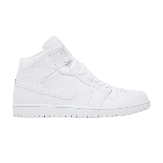 Jordan 1 Mid Triple White (554724-136) Unisex