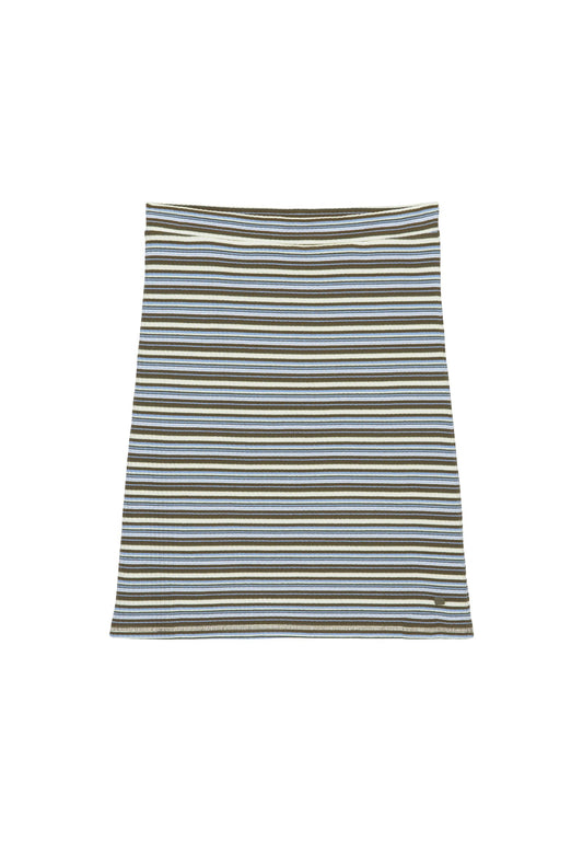 Marc O'Polo DENIM Gestreifter Jersey-Rock s aus garngefärbtem Organic Cotton-Mix Women