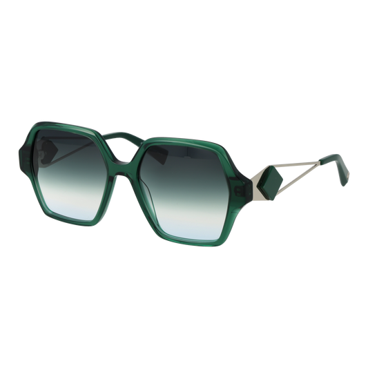 Ana Hickmann Square Sunglasses Green (26001406) Women