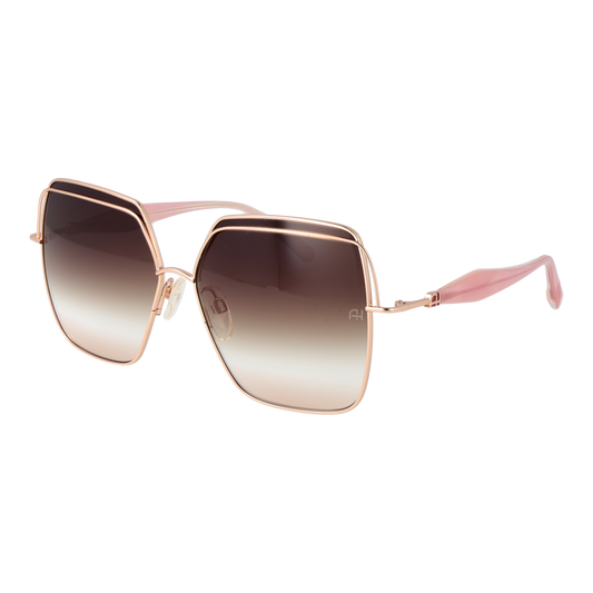 Ana Hickmann Square Sunglasses Gold (26000416) Women