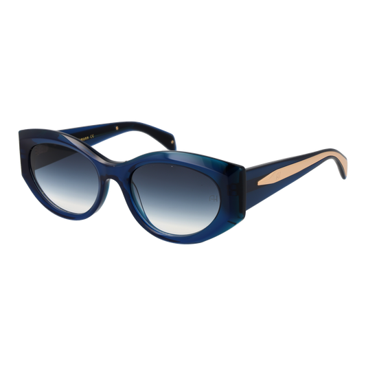 Ana Hickmann Oval Sunglasses Blue (26000805) Women